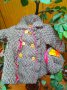 Топло палтенце с шапчица за госпожица, снимка 1 - Детски якета и елеци - 16421580