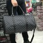 Дамски пътен сак Louis Vuitton сиво каре, снимка 1 - Сакове - 21888757