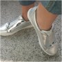 Елегантни обувки-сиви, снимка 1 - Дамски обувки на ток - 17782304