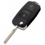 Кутийка ключ VW SEAT SKODA 2 бутона с острие OS, снимка 3