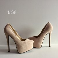 Нови обувки Nude 38, снимка 2 - Дамски обувки на ток - 25043351