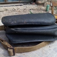 Стара кожена чанта #6, снимка 6 - Антикварни и старинни предмети - 21988510