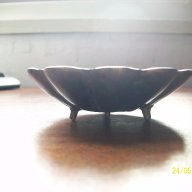 Стара бронзова чинийка, снимка 2 - Кухненски принадлежности - 10803541