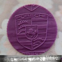 Porsche Порше Прозрачна релефна текстурна точилка за фондан украса торта сладки, снимка 1 - Аксесоари за кухня - 21825349