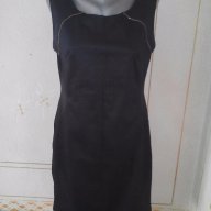 Черна рокля с цепки, снимка 1 - Рокли - 17083521