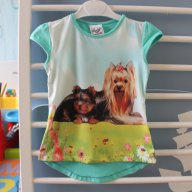 Детска блузка с кученца, снимка 1 - Детски Блузи и туники - 7327938