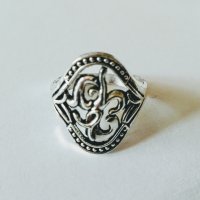 Ретро дамски пръстен от тибетско сребро, снимка 1 - Пръстени - 20760533