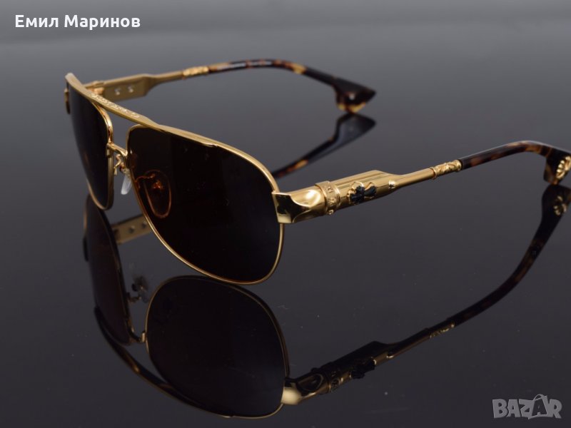 Слънчеви очила Chrome Hearts Buek Gold, снимка 1