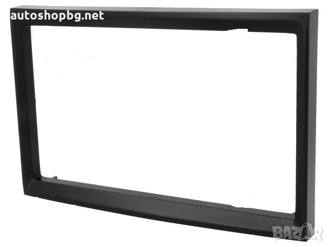Рамка за радио; 2 DIN; Citroën, Fiat, Peugeot; черен, снимка 1