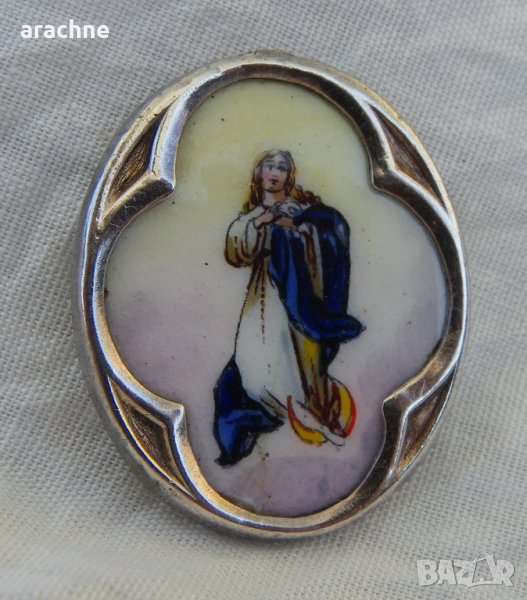 Религиозен знак-сребро, емайл, снимка 1