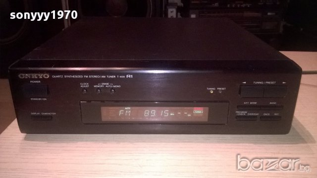 Onkyo t-409 stereo tuner-made in japan-внос швеицария, снимка 2 - Ресийвъри, усилватели, смесителни пултове - 15804349