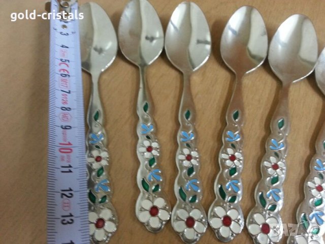  руски лъжички емайл, снимка 4 - Антикварни и старинни предмети - 25384050