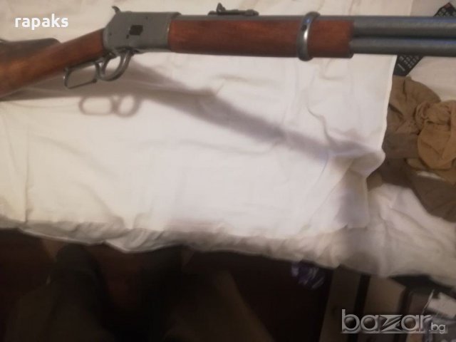 Военна карабина, пушка Winchester mod 92 - 1892. Реплика на легендарната и масова каубойска пушка., снимка 6 - Бойно оръжие - 21273693