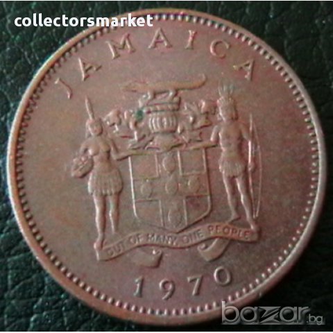 1 цент 1970, Ямайка, снимка 2 - Нумизматика и бонистика - 12039679