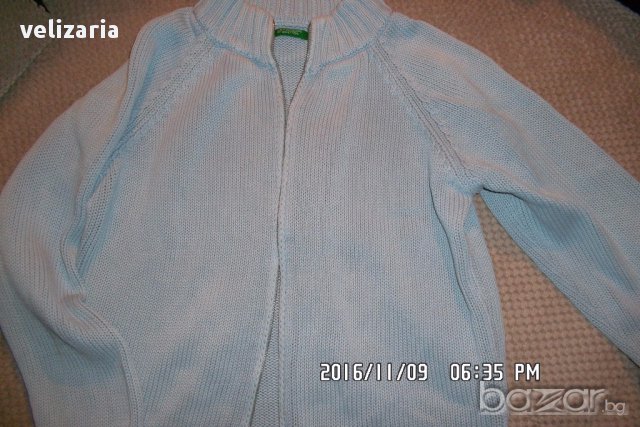 Дънки слим с подарък жилетка Бенетон, снимка 2 - Детски панталони и дънки - 16679073