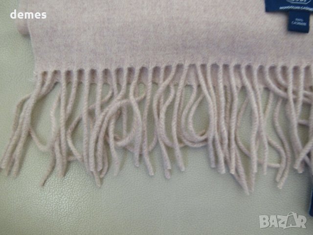 Фин шал каре 100% кашмир, цвят капучино, Монголия, снимка 5 - Шапки - 23199588