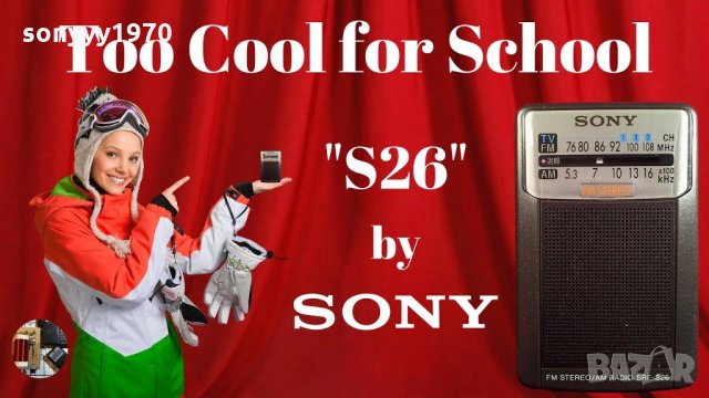 sony srf-s28 mini radio-9,5х6х2см-внос швеция, снимка 1 - Радиокасетофони, транзистори - 25536091