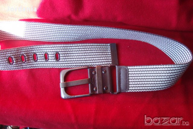 Esprit-original Естествена кожа и лен,,,чисто нов, снимка 5 - Колани - 9784041