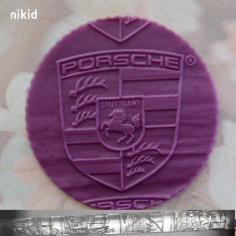Porsche Порше Прозрачна релефна текстурна точилка за фондан украса торта сладки