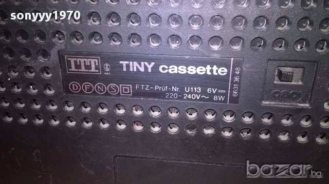 Itt tiny-made in germany-внос швеицария, снимка 11 - Ресийвъри, усилватели, смесителни пултове - 13704836
