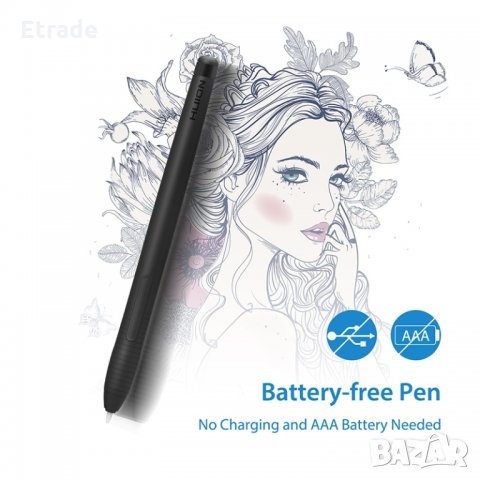Графичен таблет HUION H430P, Таблет за рисуване, снимка 7 - Таблети - 23711301