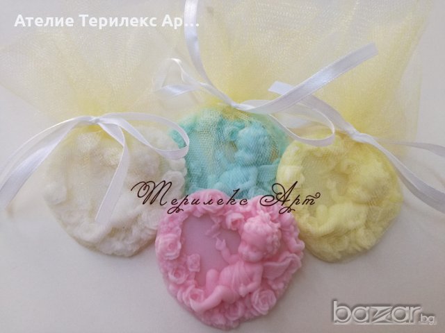 Подаръци за гости-ароматни сапунчета с бебенце
