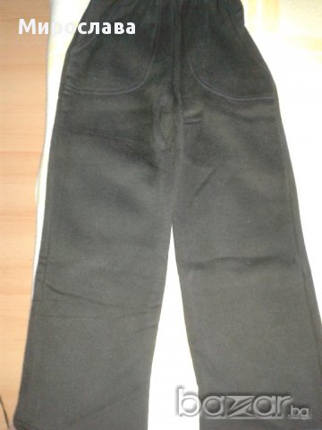 Ново! Ватирано долнище - черно