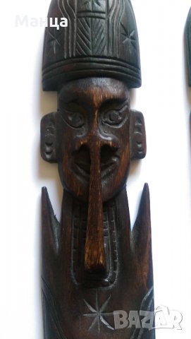 Африкански дървени  фигури, снимка 3 - Статуетки - 20122021