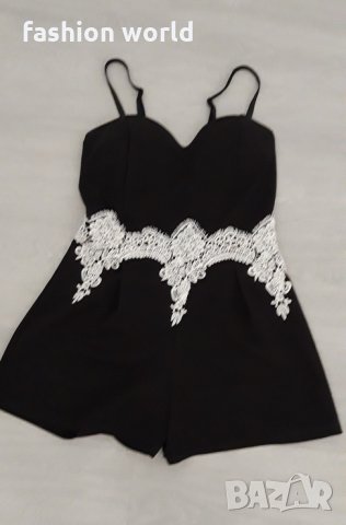 Дамски гащеризон с дантела , снимка 3 - Гащеризони - 25592503