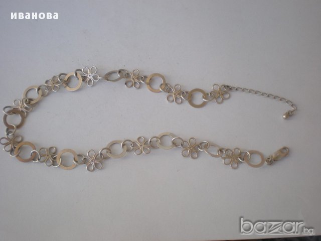 Сребърен синджир за врат, снимка 1 - Колиета, медальони, синджири - 17751131