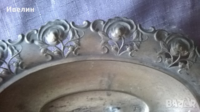 стара посребрена купа арт деко, снимка 5 - Антикварни и старинни предмети - 25513344