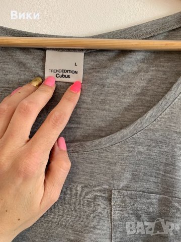 Сива блуза, снимка 4 - Блузи с дълъг ръкав и пуловери - 24633894