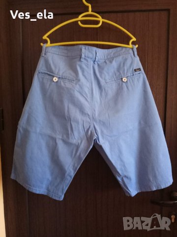 светло сини мъжки къси панталони, снимка 2 - Къси панталони - 25499757