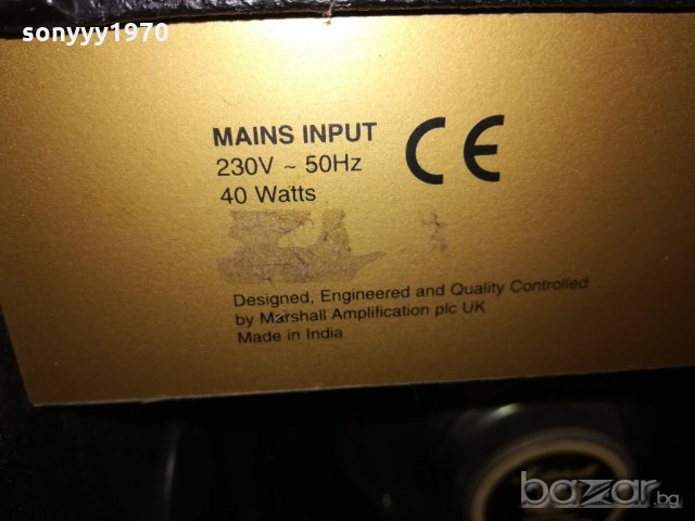 marshall-китарен усилвател-внос англия-30х30х18см, снимка 15 - Ресийвъри, усилватели, смесителни пултове - 21315827