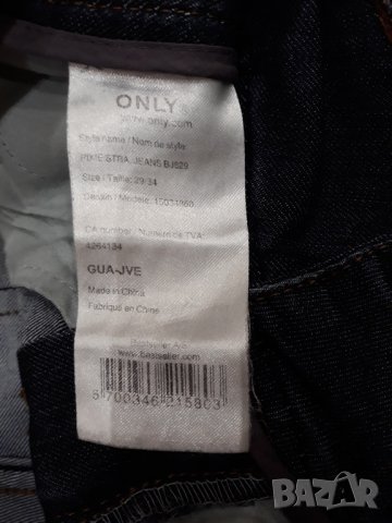 Дамски тъмносини дънки марка ONLY, снимка 4 - Дънки - 24023326