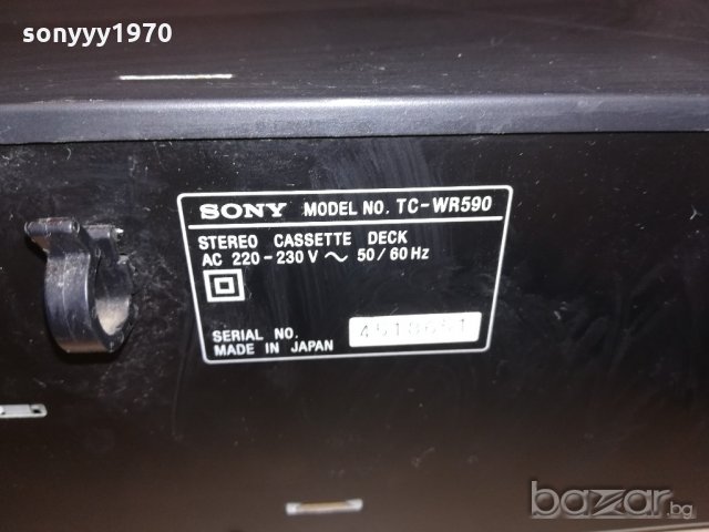 sony tc-wr590 2 motor deck made in japan-внос швеицария, снимка 18 - Ресийвъри, усилватели, смесителни пултове - 21305874