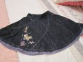 Next страхотна дънкова пола с бродерии за 7 год , снимка 2