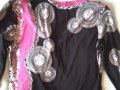 Дамска блузка в циклама с черно, снимка 7