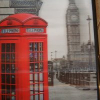 " Лондонска тел. кабинка " - триизмерно пано , снимка 1 - Пана - 21004337