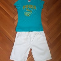 Детски блузи Puma,Benetton,Breezer," 7 for all mankind" и къс панталон Benetton 12 г.момиче, снимка 4 - Детски комплекти - 25282286