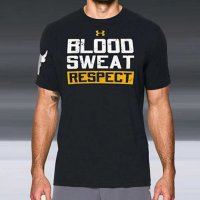 FITNESS! Мъжки потници и тениски BLOOD RESPECT THE ROCK с фитнес принт!, снимка 4 - Тениски - 23980306
