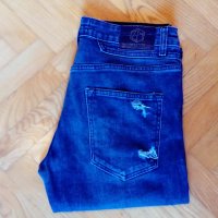 zara man jeans оригинал размер 32 мъжки дънки zara skinny fit вталени тъмно сиви, снимка 1 - Дънки - 22463076