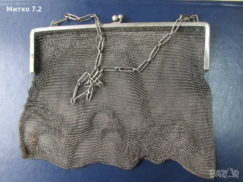 Стара дамска сребърна чанта , снимка 1