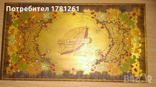 Старинна табакера дървена, снимка 1