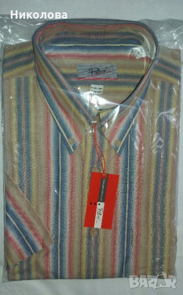 Мъжка риза с къс ръкав, снимка 1