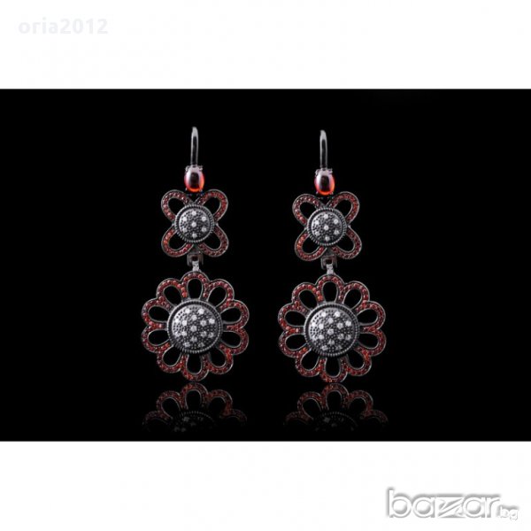 Сребърни обеци, снимка 1