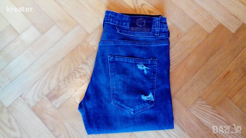 zara man jeans оригинал размер 32 мъжки дънки zara skinny fit вталени тъмно сиви, снимка 1