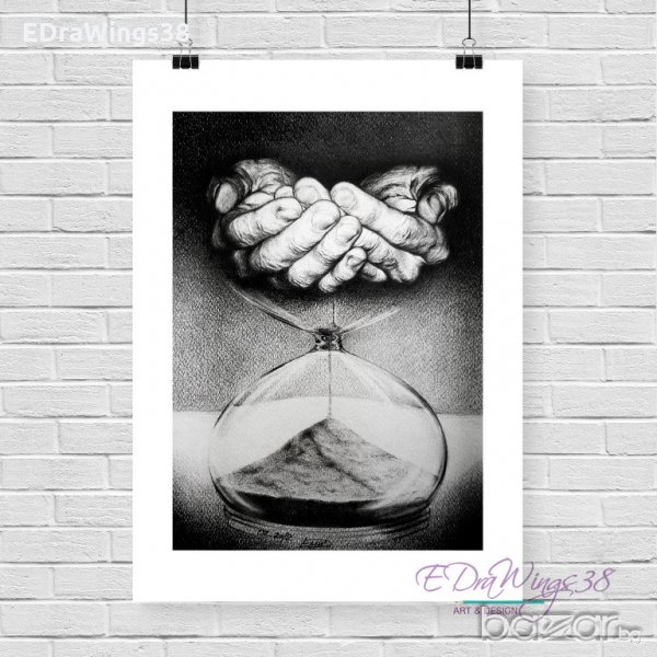 Картина Графика Арт принт "Време", снимка 1