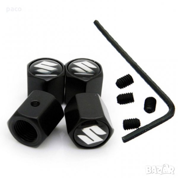 Защита от кражба! Метални капачки за вентили Сузуки!, снимка 1