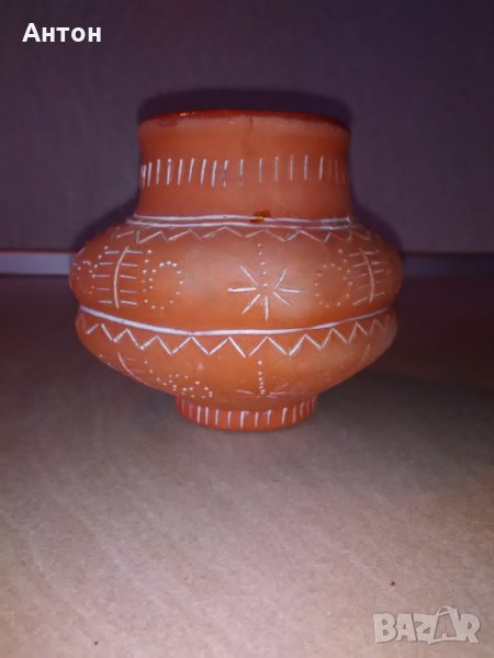 Стара глинена ваза, снимка 1